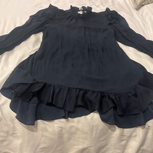 Zadig & Voltaire Navy Ruffle Dress